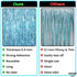 KatchOn, XtraLarge, Blue Foil Fringe Curtain - 8x3.2 Feet, Pack of 2 | Blue Backdrop Curtain for Under The Sea Party Decorations | Ocean Backdrop ...