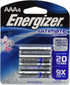 ENERGIZER L92 ULTIMATE LITHIUM 4 AAA ON CARD...