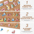 1 Set Wooden Arabic Alphabet Puzzle Childrens Montessori Preschool Education Hand Grip Puzzle Game for Kids Wooden Toys Educational Arabic Learnin...