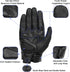 Updated Men’s Leather Motorcycle Gloves with Two Touchscreen Fingers Anti-Slip Motorbike Racing Gloves (Updated,Perforated, XXL)...