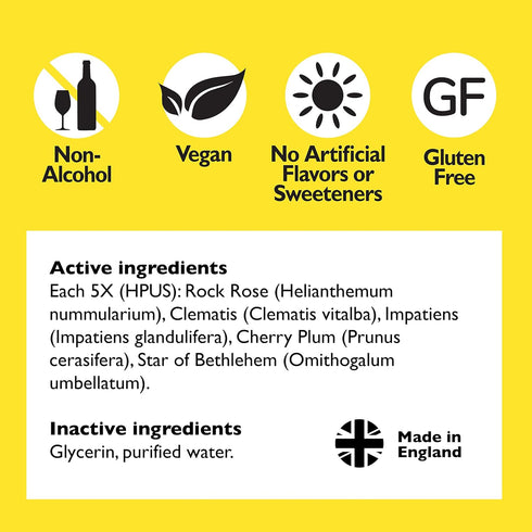 Bach RESCUE Remedy Dropper 20mL, Natural Stress Relief, Homeopathic Flower Essence, Vegan, Gluten & Sugar-Free, Non-Habit Forming (Non-Alcohol For...