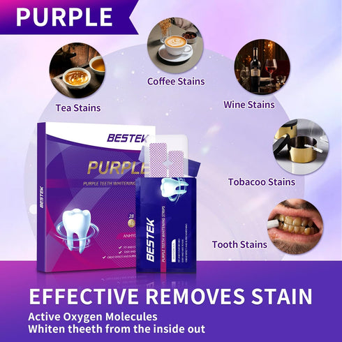 BESTEK Teeth Whitening Strips 28 Treatments, 56 Teeth Whitening Strips - Whitening Strip for Teeth Sensitive, Professional Whitening Strip Kit, Fa...