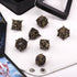 AUSTOR Metal DND Dice Set Dragon DND Hollow Metal Dice 7 Pieces Polyhedral Dice D20 D12 D10 D% D8 D6 D4 Dice with Metal Box for Dungeons & Dragons...