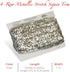 Trims by the Yard 4-Row Metallic Stretch Versatile Crafts Durable Sequin Trim for Costumes Fashion and Home Decor, 1 1/2-Inch, 10-Yard Cut, Silver...
