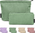 MAGEFY Makeup Bag 2 PCS Corduroy Make up Bag for Purse Travel Cosmetic Bag for Women Small Makeup Pouch Cute Makeup Brush Bag Preppy Stuff Travel ...