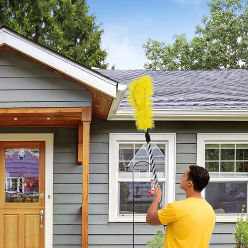 2 PCS Gutter Cleaning Replacement Brush Gutter Cleaning Brush Parts Accessories for Cleaning Leaves and Debris from The Ground...