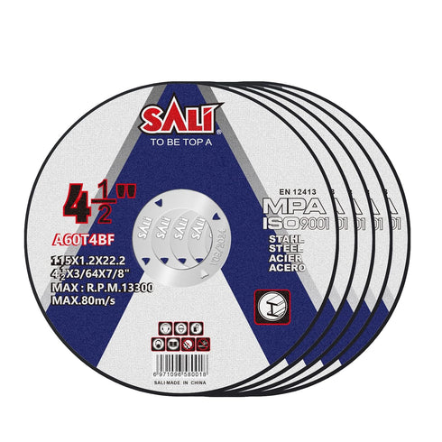SALI 5 Pack Cut Off Wheel 4 1/2 Inch Cutting Wheels 4-1/2" x 3/64" x 7/8" for Metal & Stainless Steel, Angle Grinder Cutting Wheel,Cutting Discs w...