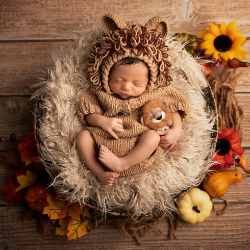 M&G House Newborn Photography Outfits Baby Crochet Knitted Photoshoot Props Animal Costume Set...