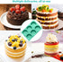 4Inch Round Silicone Mold for Baking, 3Pcs Large Silicone Muffin Top Pan Non-Stick, 6-Cavity Baking Mold for Breakfast Sandwiches Hamburger Egg Wh...