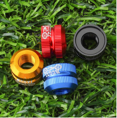 2 Packs Bike Vacuum Tire Presta Valve Nut Bicycle Inner Tube Valve Nuts with Sealed O Rings for Mountain Road Bikes Accessories Cycling Parts (Blu...