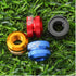 2 Packs Bike Vacuum Tire Presta Valve Nut Bicycle Inner Tube Valve Nuts with Sealed O Rings for Mountain Road Bikes Accessories Cycling Parts (Blu...