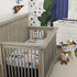 NoJo Team All Star Light Blue, Grey, & Orange, MVP Fox & Raccoon Sports Theme with White Stars Photo Op 100% Cotton Fitted Crib Sheet, Light Blue,...
