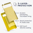 kwmobile Case Compatible with Google Pixel 6 Case - TPU Silicone Phone Cover with Soft Finish - Radiant Yellow...