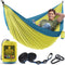 Durable Hammock 500 lb Capacity, Nylon Camping Hammock Chair - Double or Single Sizes w/Tree Straps and Attached Carry Bag - Portable for Travel/B...