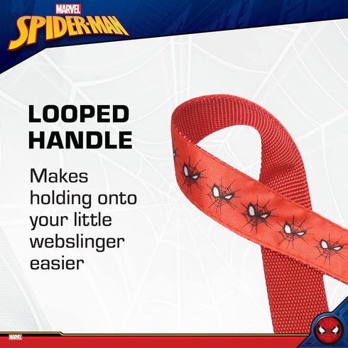 Marvel Comics 4 Foot (48 inch) Cute Spiderman Logo Dog Leash Easily Attaches to Any Dog Collar or Harness | Red...