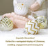 30PCS Christmas Balls Ornaments,60MM Gold&White Painted Shatterproof Festive Wedding Hanging Ornaments Christmas Tree Decoration...