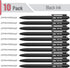 Mr. Pen- Retractable Gel Pens, 10 Pack, Black Ink Gel Pens, Black Barrels, Fast Dry, Gel Pens Fine Point 0.5 mm, Retractable Pens, Cute Pens, Gel ...