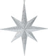 Vickerman 15.75" Silver Iridescent Glitter Bethlehem Star Christmas Ornament...