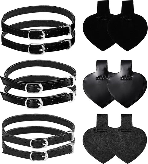 Healifty 3 Sets Detachable High Heels Anti Slip Shoe Straps Anti- Loose Heels Ankle Straps Self- Adhesive Heel Cushion Inserts Heel Straps for Hig...