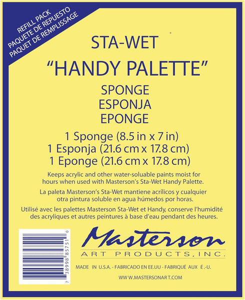 Masterson Sta-Wet Handy Palette Sponge Refill 1 Pack...