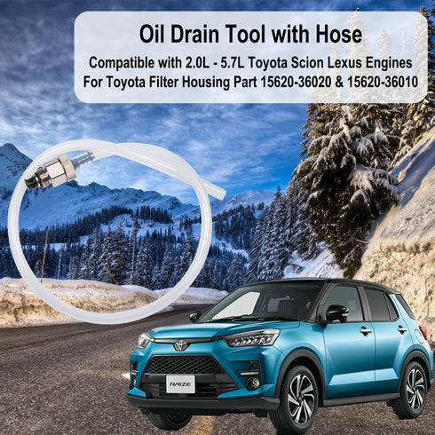 Oil Filter Drain Tool Oil Filter Release Hose Tube Pipe Fit for Toyota, Lexus, Scion 2.0L - 5.7L Engines with Cartridge Style Oil Filter System...