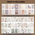 453 Pcs Vintage Stickers for Journaling Scrapbooking Supplies,Ephemera Pack with Scrapbook Papers Retro People Scrap booking Supplies Kit for Aest...