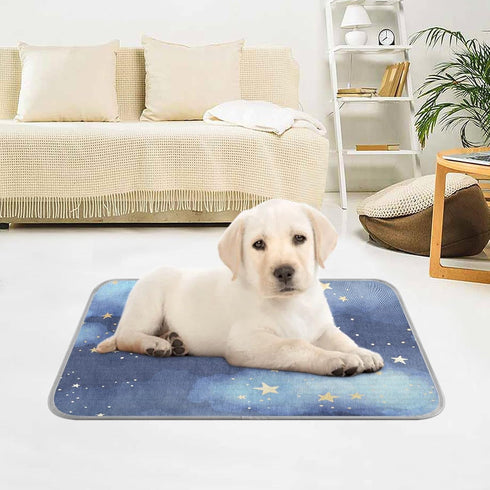 Dog Cooling Mat Ice-Cold Pad for Cat Medium Pet Summer Sleeping Mat Cute Travel Cooling Fiber Cool Down Breathable Comfortable Folding Storage Sta...
