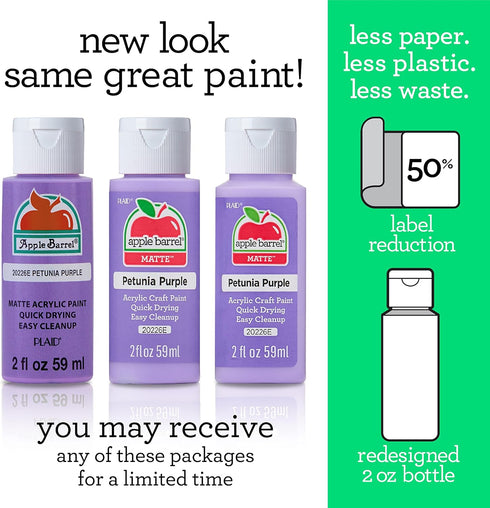 Apple Barrel Acrylic Paint in Assorted Colors (2 oz), 20491, Neon Green...