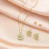 EVEVIC Daisy Flower Necklace Earrings Set for Women 18K Gold Plated Hypoallergenic Jewelry Sets...