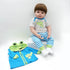 Reborn Baby Dolls Clothes 18 inch Boy Outfits Accesories for 17-19 inch Reborn Doll Newborn Blue Frog Matching Clothing...