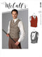 McCall's M8133A MEN/BOY COSTUME, A (S-M-L-XL-XXL-XXXL), White...