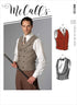 McCall's M8133A MEN/BOY COSTUME, A (S-M-L-XL-XXL-XXXL), White...