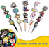 100PCS Mixed Anime Cartoon Pencil Toppers - Kawaii Pen Charms for Boys and Girls, Cute Classroom Rewards and Prizes for Students, Pencil Decoratio...
