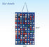 Hanging Storage Organizer for Toy Cars Felt Display Case Hold Up 60 Toy Cars (Without Accessories)(Blue)...