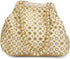 Indian Ethnic Designer Embroidered Silk Potli Bag Batwa Pearls Handle Purse (Golden-3)...
