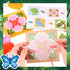 Pllieay 10-in-1 Cross Stitch Beginner Kit for Kids, Embroidery Kit Includes 10pcs Plastic Mesh Canvas with Pattern, 15 Yarns, 5 Weaving Needles, N...