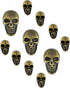 Bezelry Skull Antique Brass Metal Shank Buttons. Blazer Button Set. 3 Pcs of 25mm, 8 Pcs of 16mm...