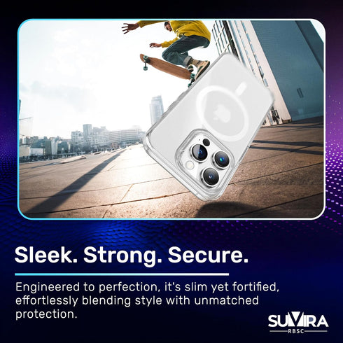 Phone Case: with 5-in-1 Combo Clear TPU PC Hard Magnetic Cover and 9H Tempered Glass Camera Lens Screen Protector - Ultimate Protection and Style ...