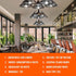 Fishbone Filament LED Edison Bulbs, ST64 E26 Dimmable Vintage Light Bulbs, 60 Watt Equivalent, 4000K Daylight White Teardrop Light Bulbs for Dinin...