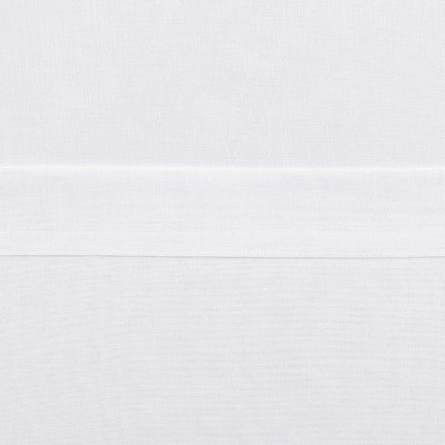 DWCN White Sheer Curtains, Faux Linen Look Grommet Window Semi Sheer Curtains Drapes for Bedroom Living Room Set of 2 Panels, 52 x 90 Inch Long...