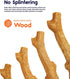 Petstages Super Dogwood Dog Chew Toy, Medium - Safe & Long Lasting Chewable Sticks Made of Natural Wood and Durable Synthetic – USA Made...