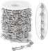 4 Meters Silver Paperclip Chains with Buckles Metal Iron Jewelry Chain for Jewelry Making Stylish Heavy Necklace Bracelet DIY Chains Bulk...