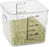 Rubbermaid Commercial Products, Space Saving Square Food Storage Container, 6 Quart, Clear, for Kitchen/Sous Vide/Meal Prep...