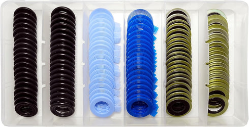 120PCS 6 Sizes Oil Drain Plug Gaskets Assortment Kits, Fit M12 M14 For FORD, replace 097-119, 097-139, 097-116, 097-118, 097-021, 097-025...