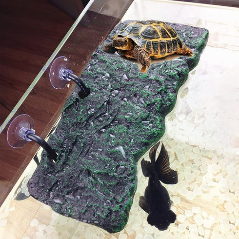 Minidiva Turtle Basking Platform Resting Terrace Aquarium Ornament...