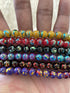 Linpeng 8mm Glass Beads Round Bulk for Bracelet, DIY Jewelry Supplies, Gift for Beader, 300 Beads Multi-Colors, Small...