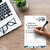 Dry Erase to Do List Vinyl Whiteboard Sticker Decal by Glassboard Studio | Removable & Reusable | Magnetic Fine-Tip Marker Included (6 x 9 inches,...
