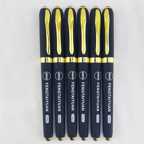 Fengtaiyuan P18Prox6, Gel Pens, Black Ink, Extra FIne 0.5mm, Writting Pens, Smooth, 6 Pack (P18Prox6)...