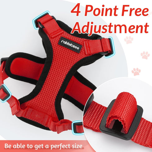 rabbitgoo Cat Harness and Leash for Walking, Escape Proof Soft Adjustable Vest Harnesses for Cats, Easy Control Breathable Reflective Strips Jacke...