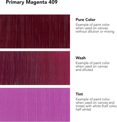 Daler Rowney Georgian Oil Paint Primary Magenta 38ml Tube - Art Paints for Canvas Paper and More - Oil Painting Supplies for Artists and Students ...